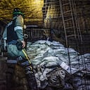 Esta es la zona fronteriza entre la multinacional china y el Clan del Golfo, custodiada por hombres armados. Al menos 1.500 sujetos se tomaron el 60 por ciento de la estructura subterránea de la mina.