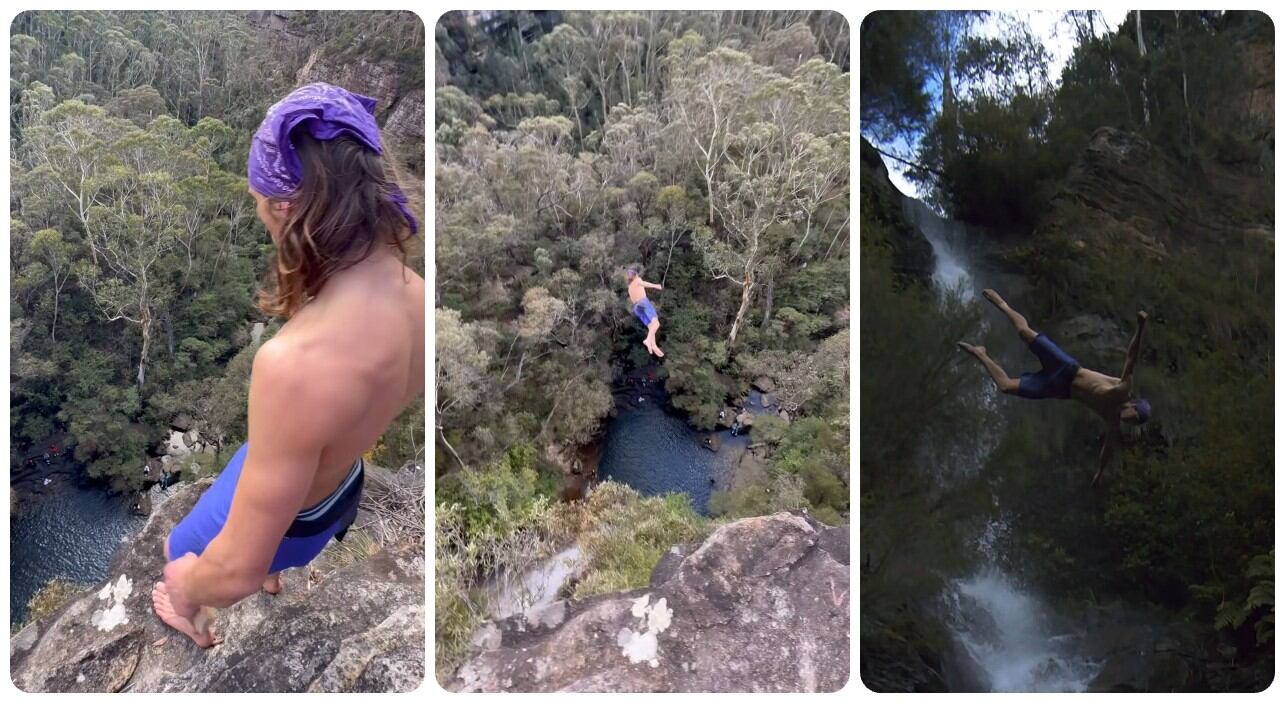 El hombre sufrió múltiples lesiones tras el salto