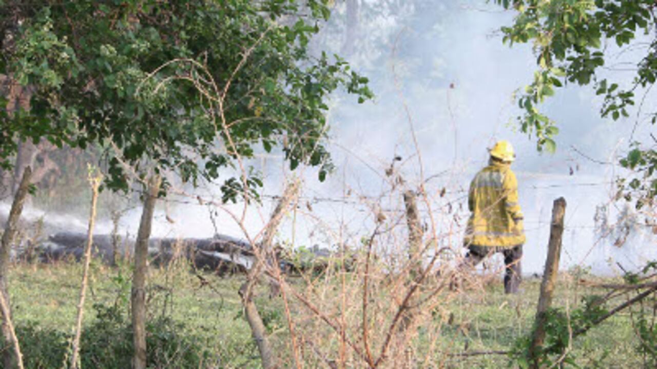 El helicópetero cayó hacia las 4:00 p. m.