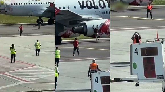 Los momentos de pánico fueron registrados en video