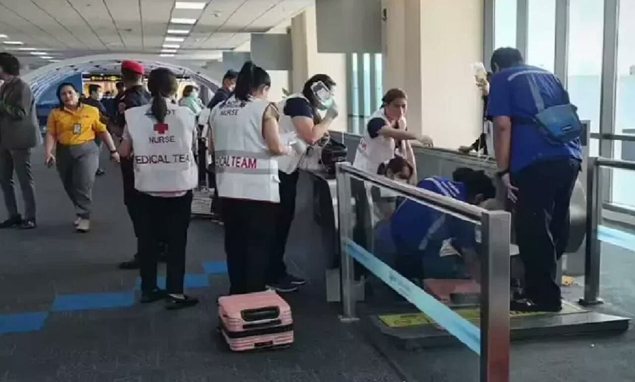 Médicos y personal de servicios generales y manteamiento tuvieron que intervenir en medio de las labores de rescate de la mujer.