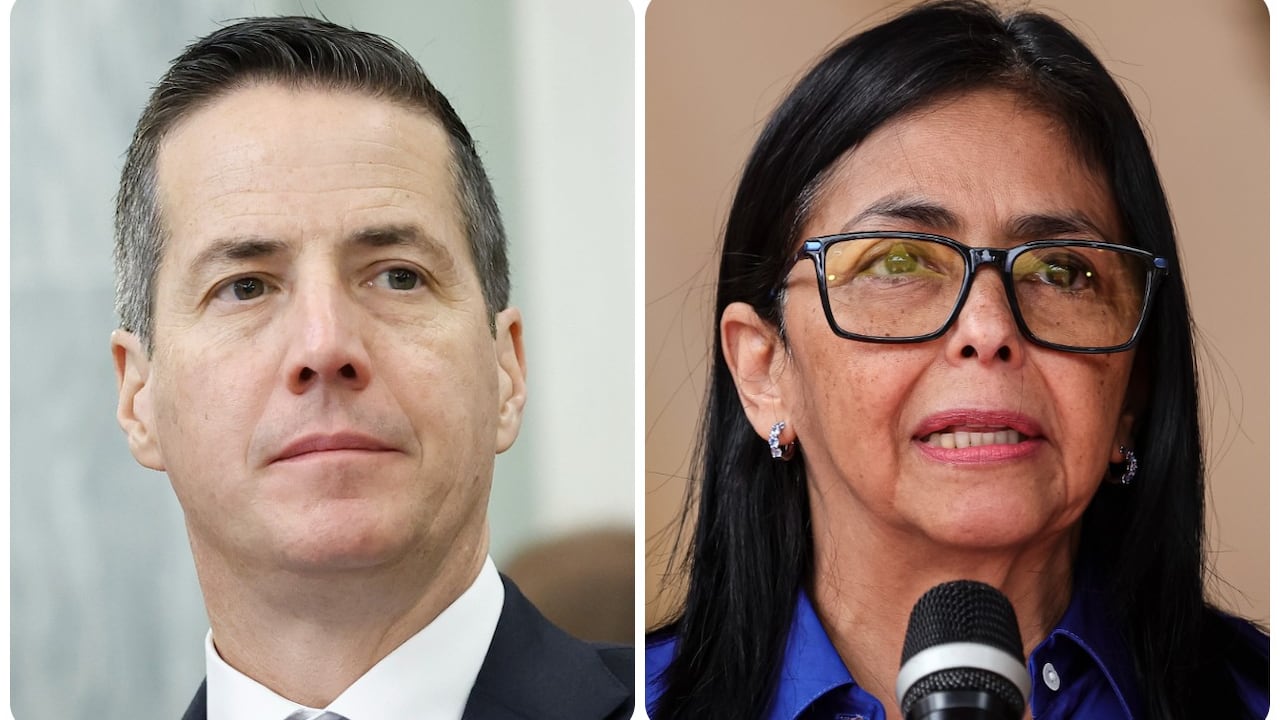 Bernie Moreno y Delcy Rodríguez