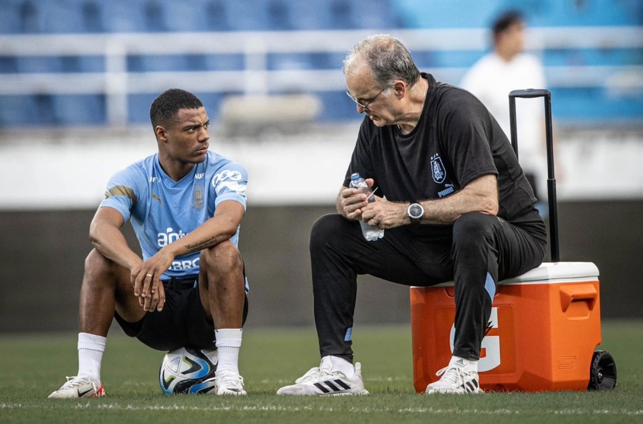 Marcelo Bielsa, entrenador de Uruguay.