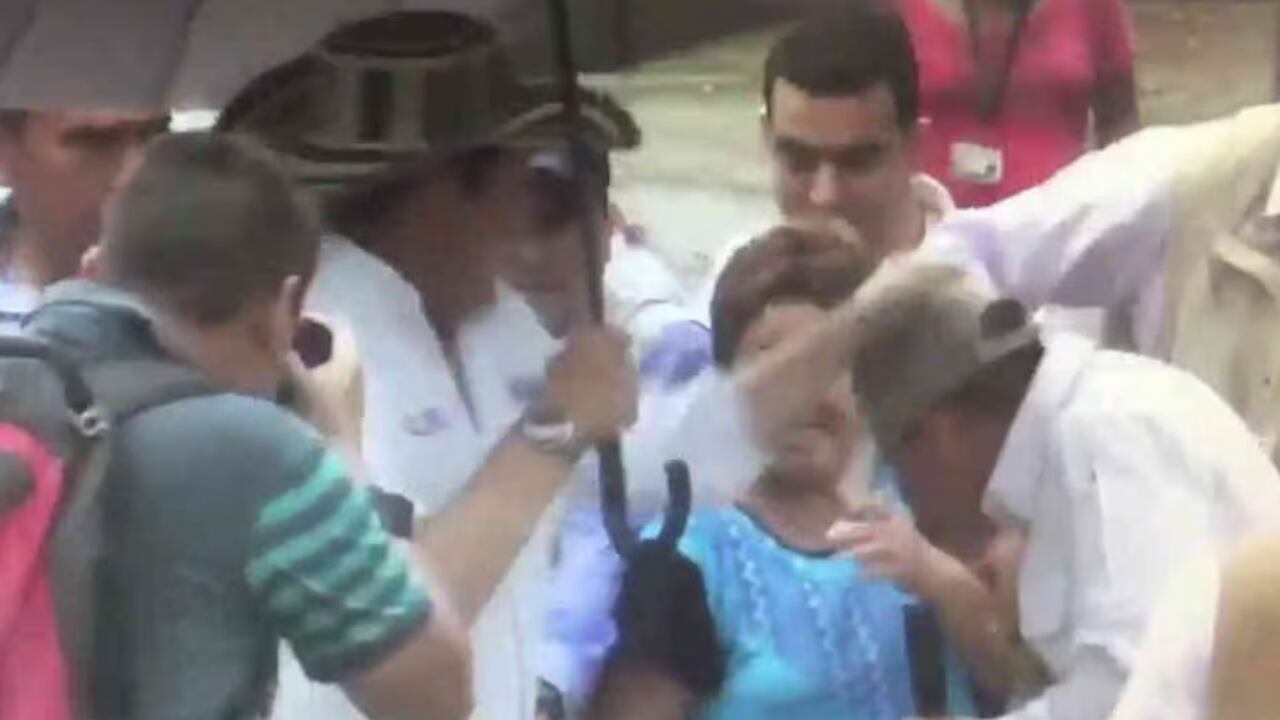 El coscorrón de Vargas Lleras en 2016.