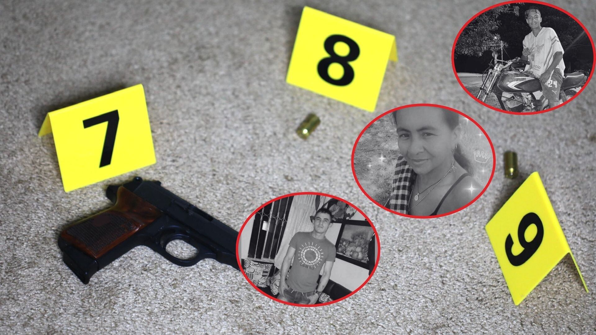 Al parecerla familia fue atacada con arma de fuego.