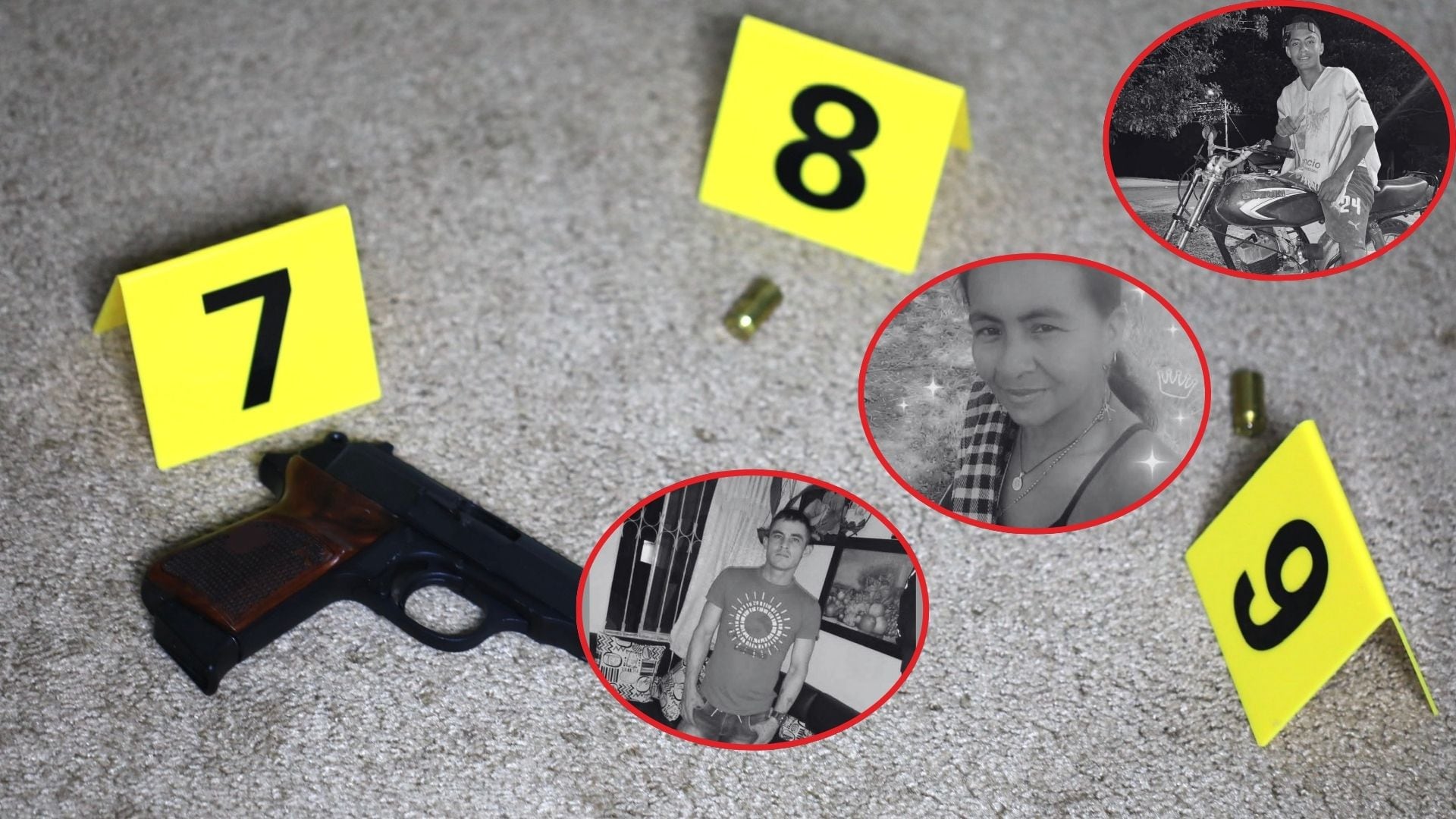 Al parecerla familia fue atacada con arma de fuego.