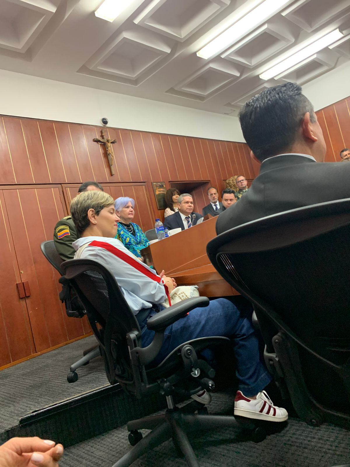 Verónica Alcocer en el Senado.