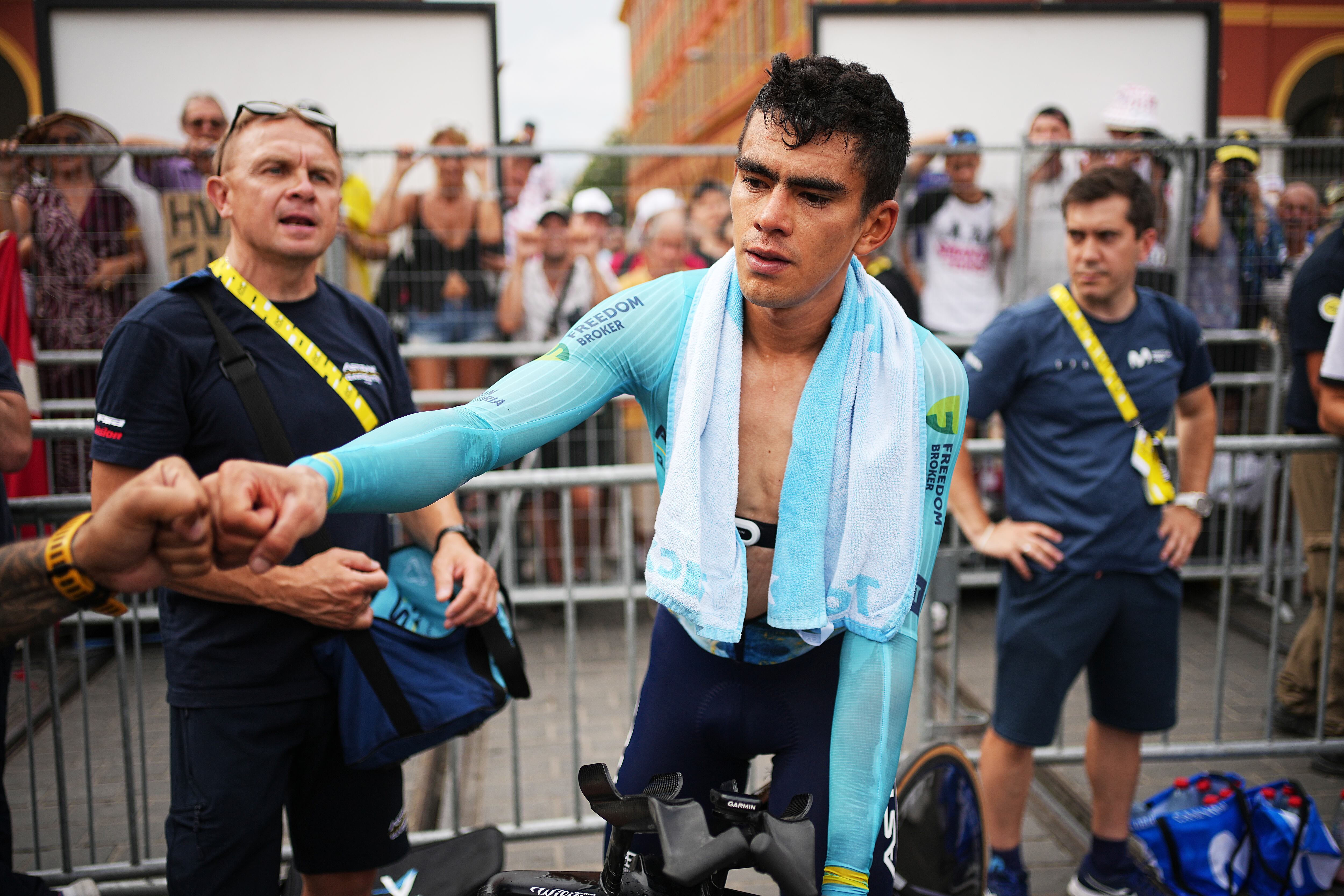 Harold Tejada fue elegido el líder del Aztana en la Vuelta a España 2024