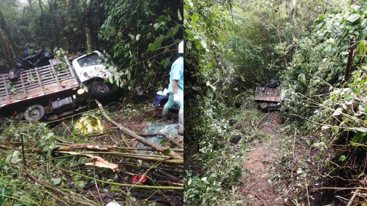 Accidente en el suroeste antioqueño deja tres personas heridas.