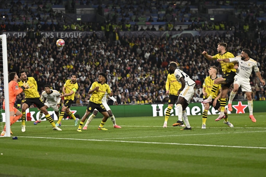 Dani Carvajal marcó el primer gol del Real Madrid en la final.