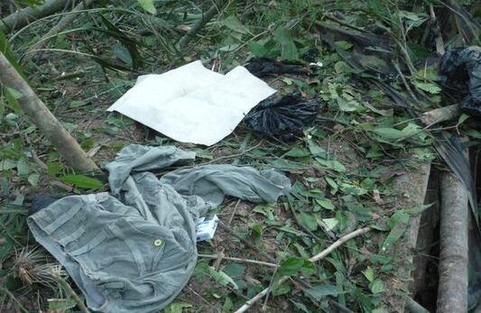 Algunas de las pertenencias de los 15 guerrilleros que cayeron en la acción militar.