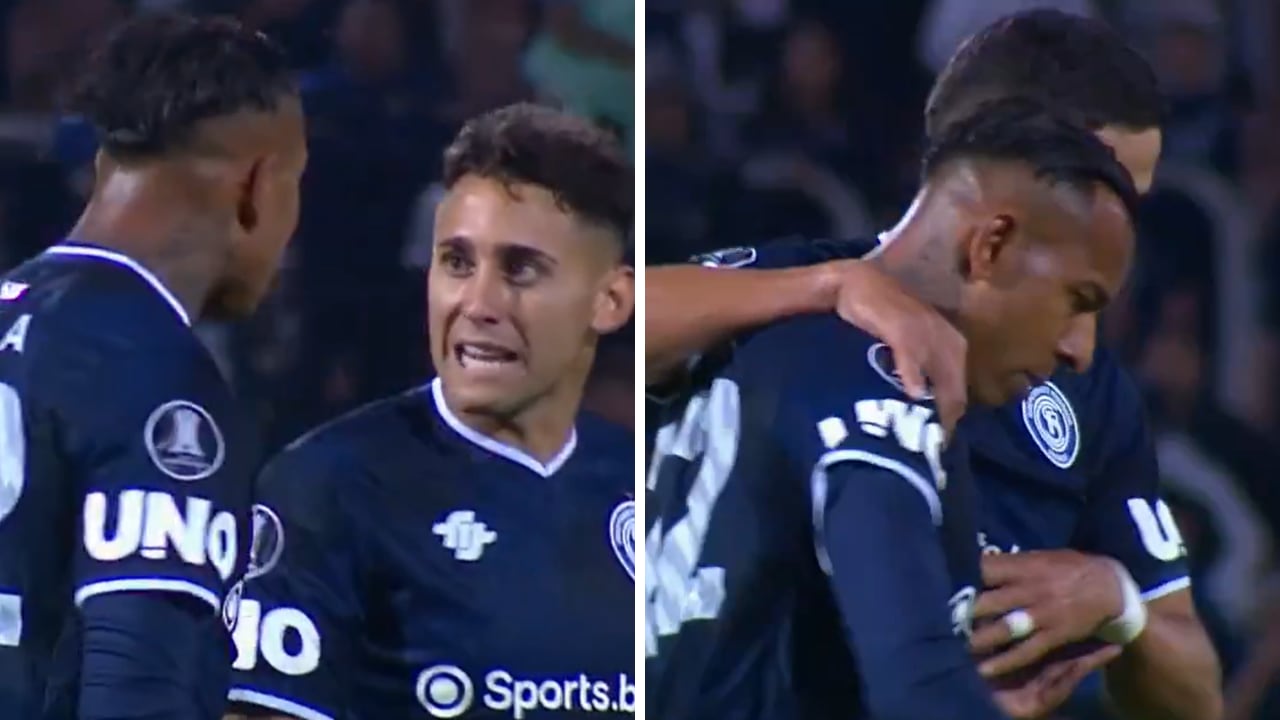 La pelea de Sebastián Villa y Matías Fernández, compañeros en Independiente Rivadavia.
