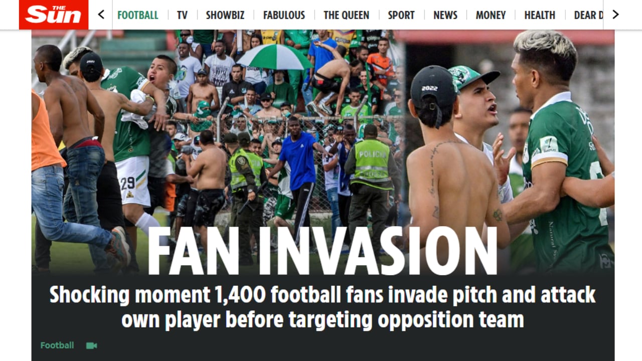 La invasión ocupa primera plana en el portal web