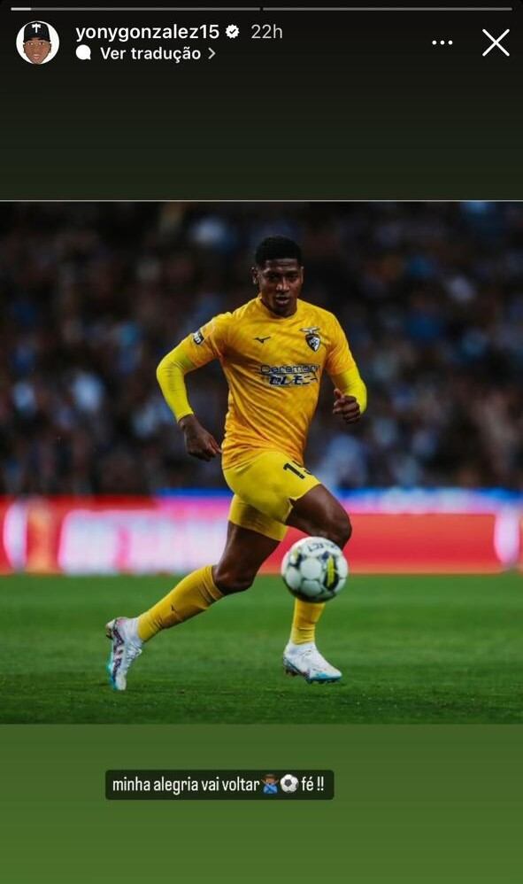 Mensaje de Yony González, quien jugaría al lado de Germán Cano y Jhon Arias en Fluminense