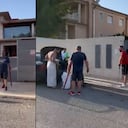 Víctor, el propietario de la vivienda, aseguró que no agredió a los invasores durante el desalojo.