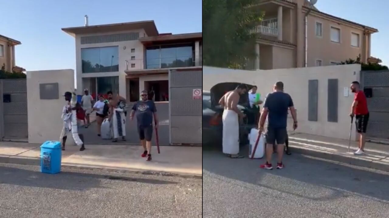 Víctor, el propietario de la vivienda, aseguró que no agredió a los invasores durante el desalojo.