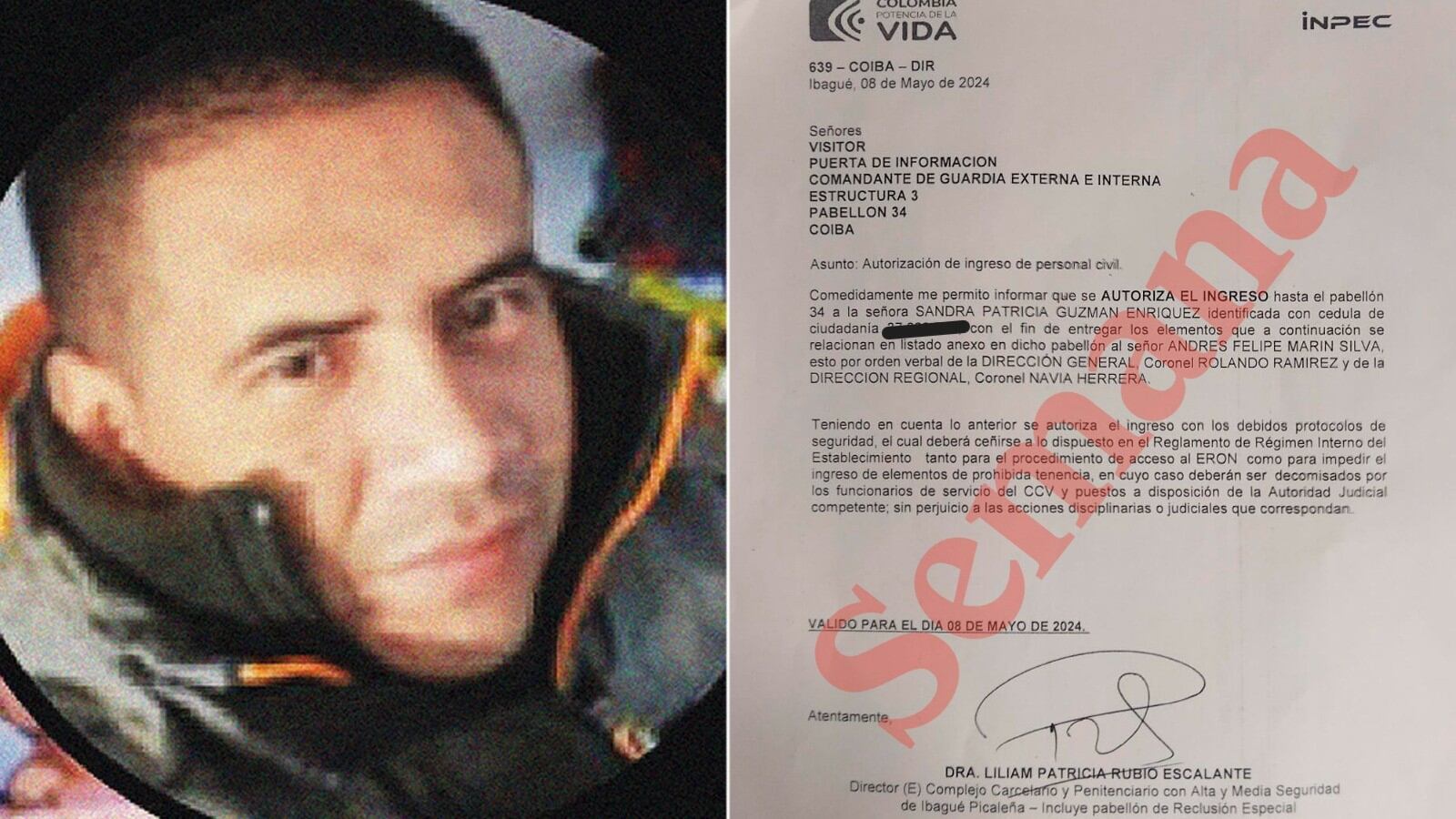 Esta es la autorización para el ingreso de elementos de Felipe Martín Silva, Alias "Pipe Tuluá". Son cuatro páginas con un inventario que claramente es prohibido en los penales del país.