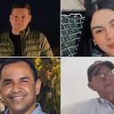 Fabián Arias, Silvia Juliana Carvajal, Yadil Sanguino y Sanín Mena Pérez, secuestrados por grupos armados al margen de la ley en Colombia.