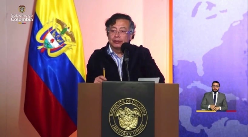 El presidente Gustavo Petro dio sorpresivo discurso en la reunión con la Comunidad de Policías de Américas (Ameripol).