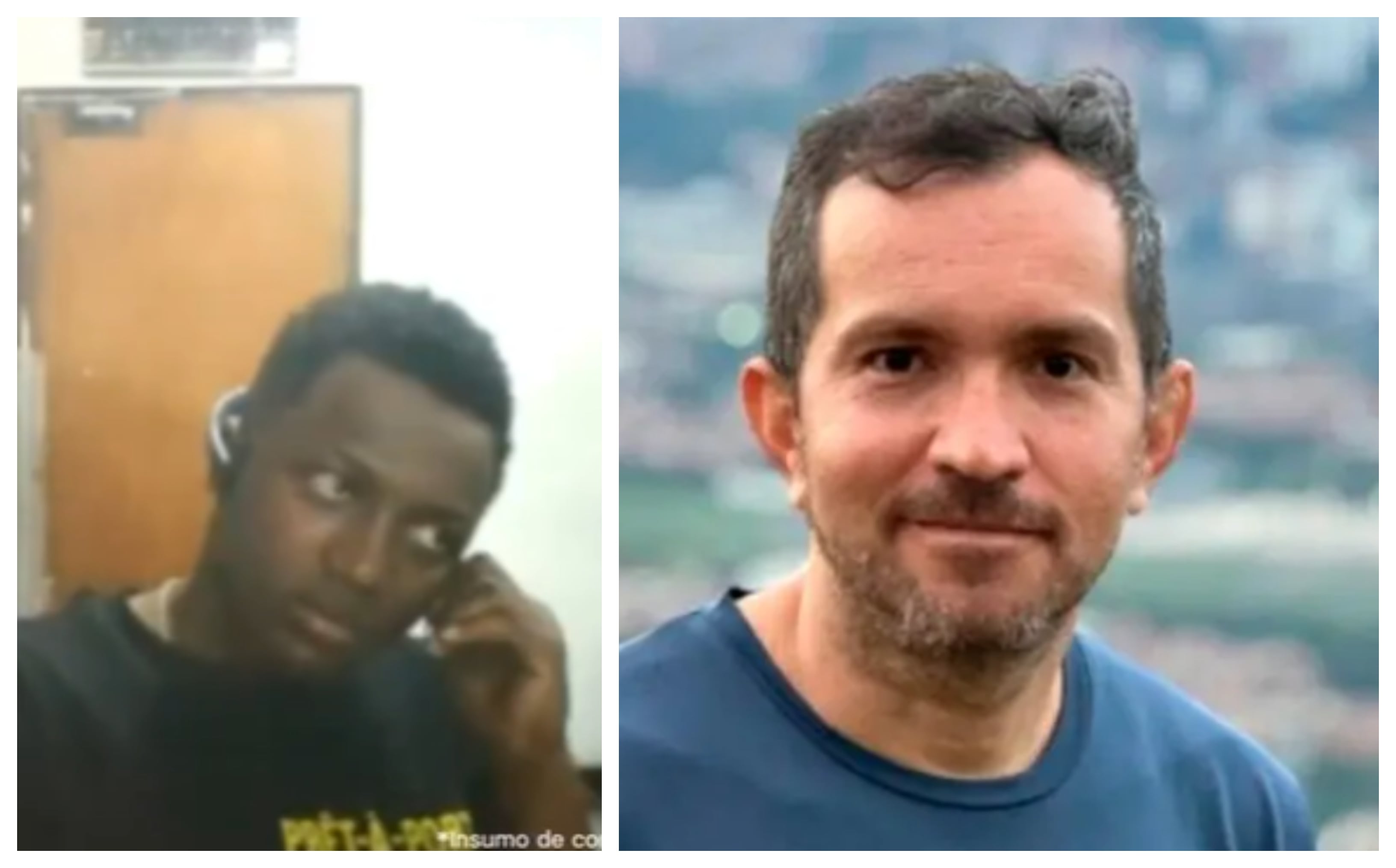 José Luis Rivas Mosquera (izq.) fue detenido por el asesinato del profesor universitario James Alberto Arboleda Cardona en Medellín.