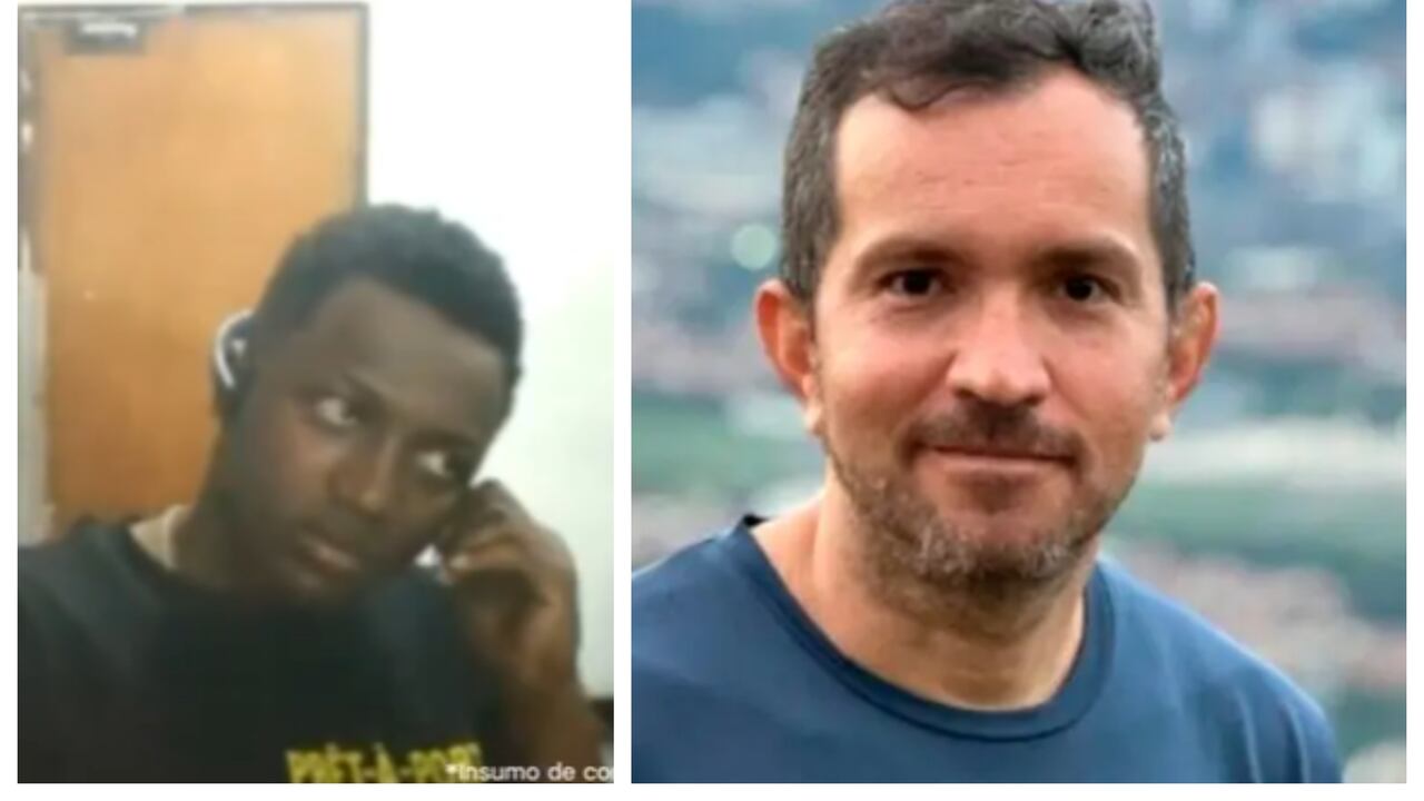 José Luis Rivas Mosquera (izq.) fue detenido por el asesinato del profesor universitario James Alberto Arboleda Cardona en Medellín.