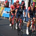 Egan Bernal of Team Ineos Grenadiers is seen during the first stage of the PostNord Tour of Denmark from Alleroed to Koege on August 16, 2022. (Photo by Thomas Sjoerup / Ritzau Scanpix / AFP) / Denmark OUT