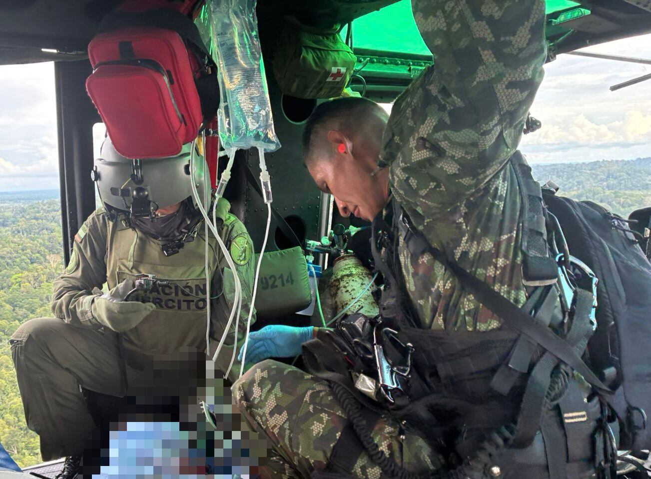 Evacuación de menores de edad que cayeron en un campo minado en Olaya Herrera, Nariño