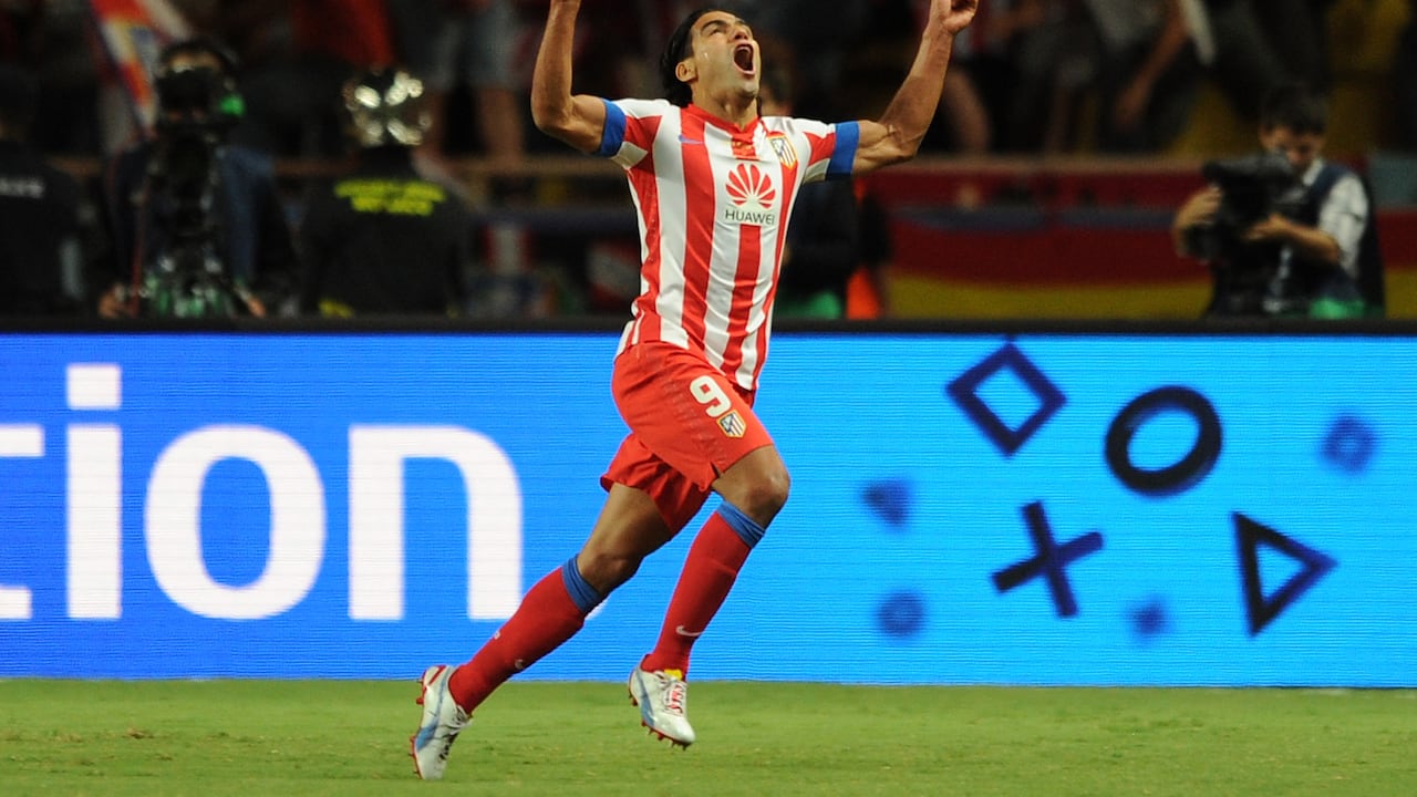 Falcao en la final de la Supercopa Europea 2012.