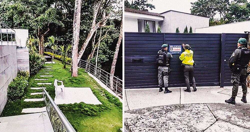 Una lujosa finca, avaluada en cerca de un millón de dólares, le fue incautada a Gómez.