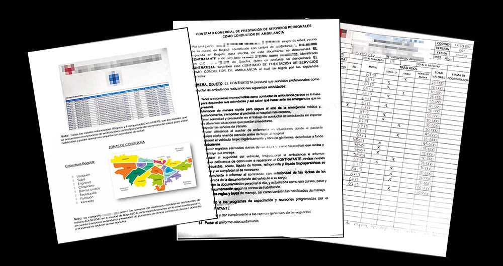  En la investigación fueron detectadas diez clínicas e IPS que forman parte de la red corrupta. Falsifican documentos, exámenes y usan Soat ajenos.
