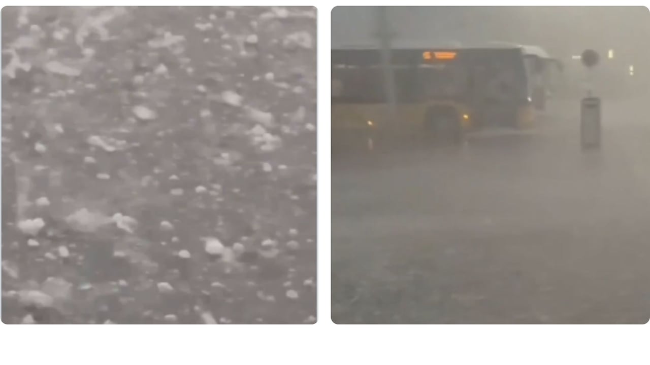 La fuerte tormenta que azotó varias regiones de Suiza dejó granizo de hasta 6 centímetros, intensas lluvias y vientos que alcanzaron los 142 km/h.