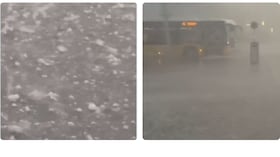 La fuerte tormenta que azotó varias regiones de Suiza dejó granizo de hasta 6 centímetros, intensas lluvias y vientos que alcanzaron los 142 km/h.