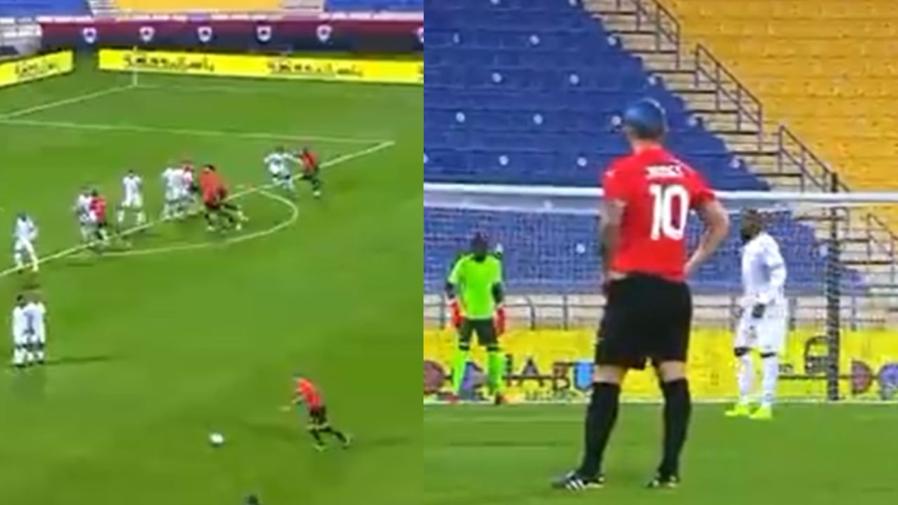 Asistencia James Rodríguez. Foto: Captura de pantalla - Transmisión Alkass.