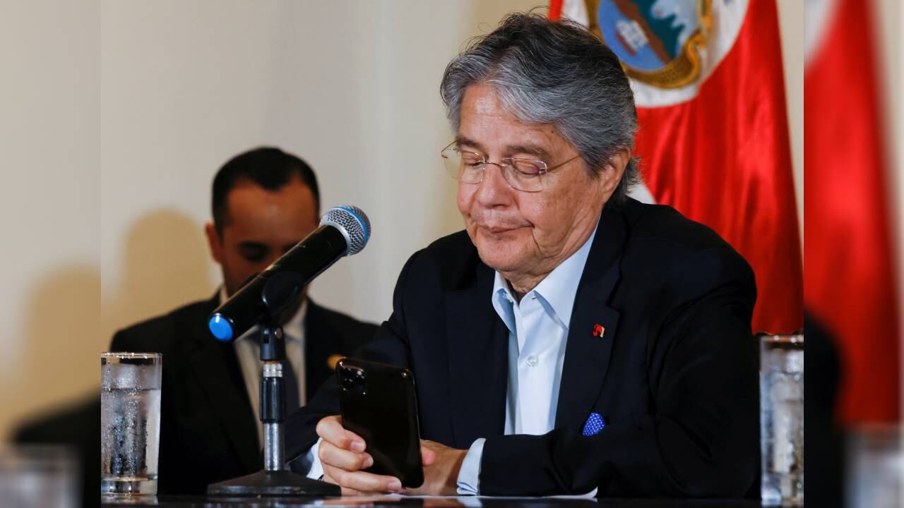 Unos 2.000 indígenas de Ecuador marcharon este martes 28 de marzo para pedir juicio político contra el presidente Guillermo Lasso.