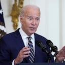 President Joe Biden speaks in the East Room of the White House in Washington, Tuesday, July 25, 2023, about proposed rules meant to push insurance companies to increase their coverage of mental health treatments. The rules, if finalized, would force insurers to study patient outcomes to ensure the benefits are administered equally, taking into account their provider network and reimbursement rates and whether prior authorization is required for care. (AP Photo/Susan Walsh)