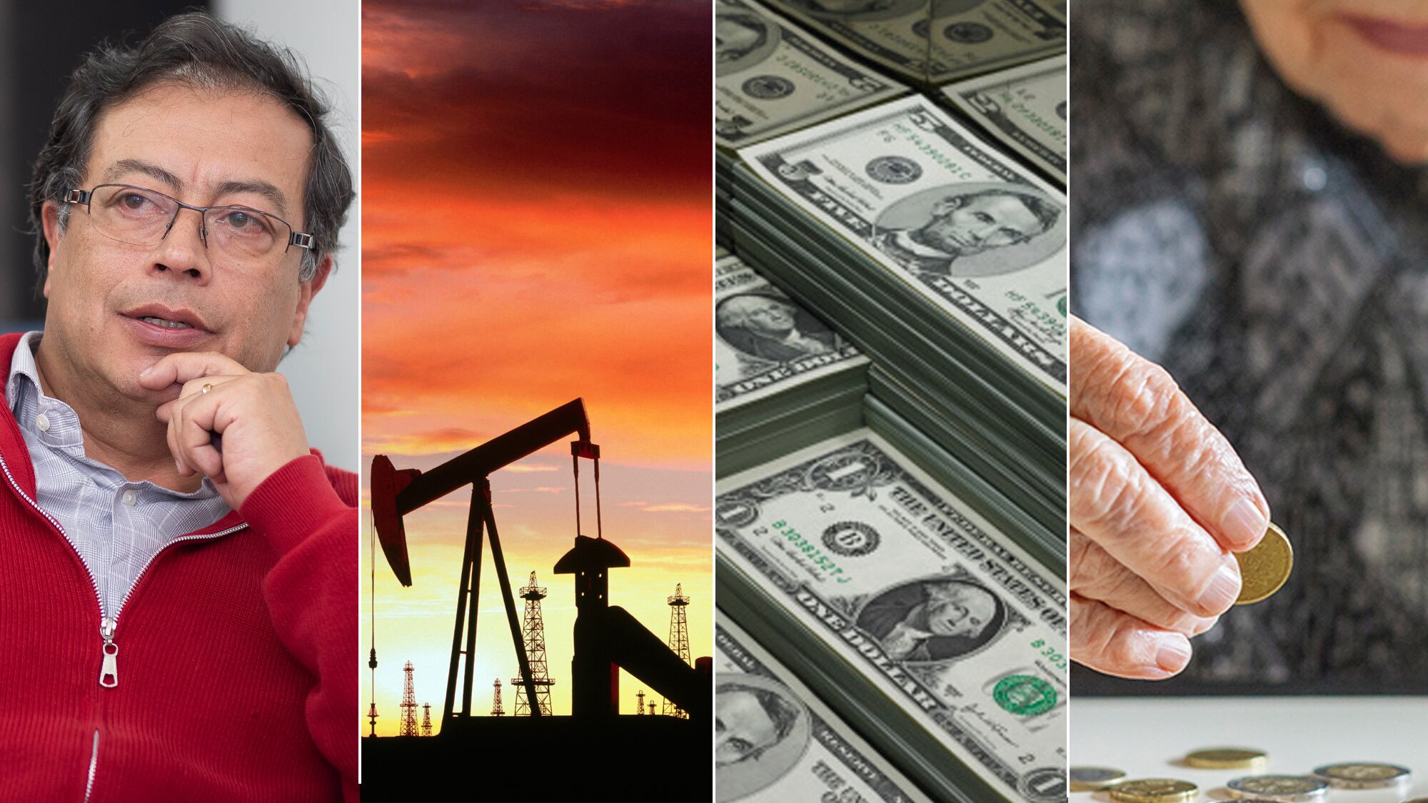 Gustavo Petro, dolar, petroleo pensiones