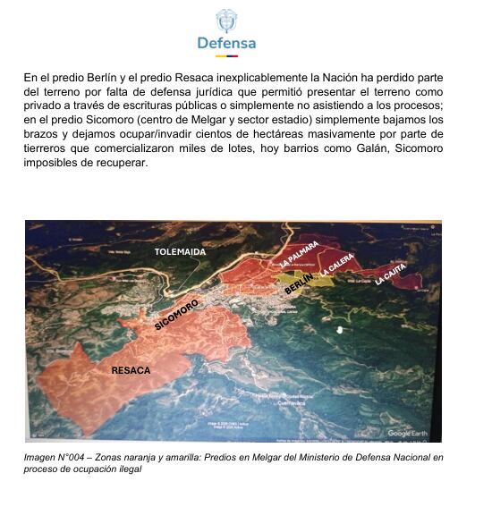 El Ejército habría permitido que le usurpen tierras en bases militares.
