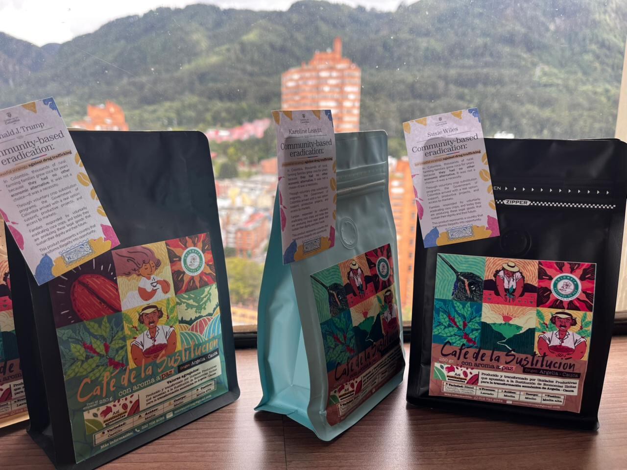 Sustitución de cultivos, envía regalo al Presidente Donald Trump