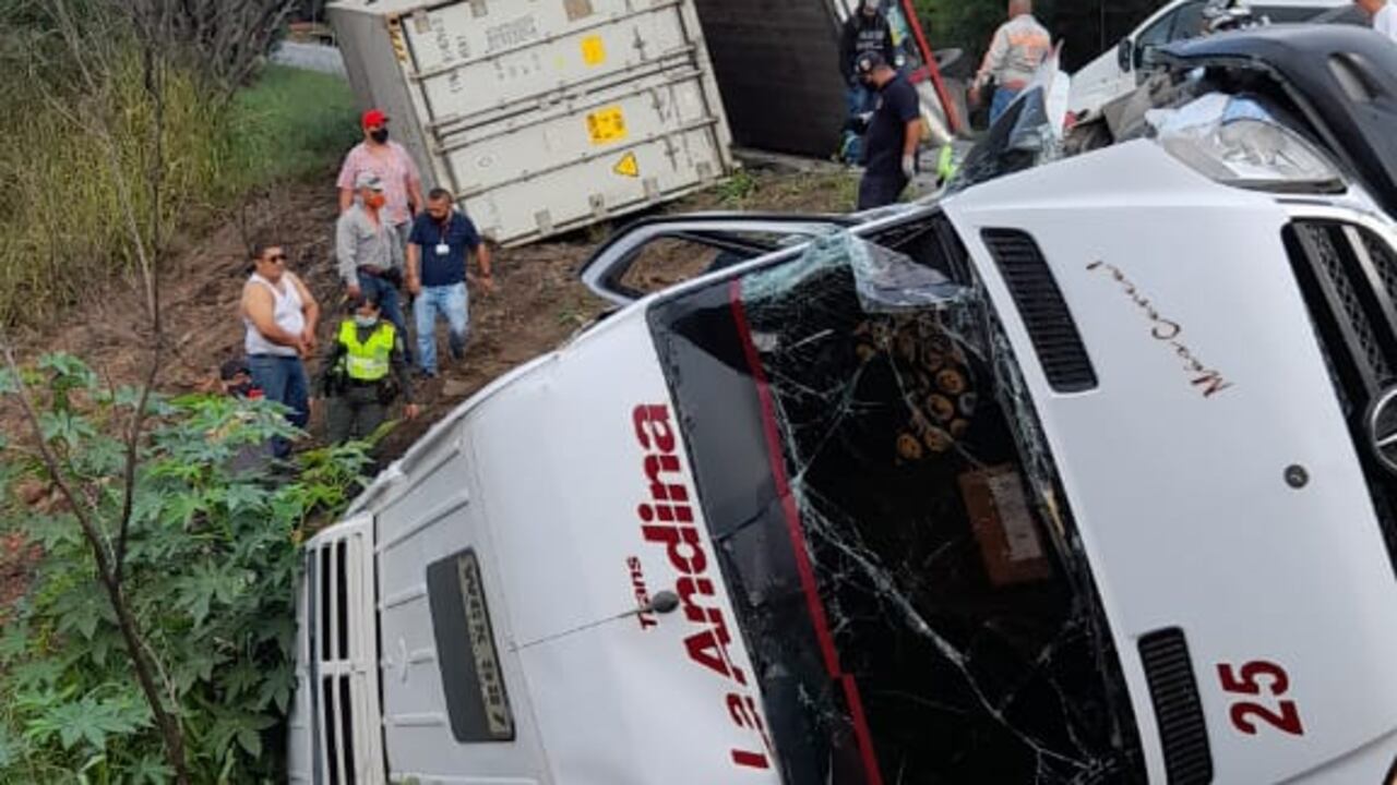 Accidente en la vía Vijes- Yotoco