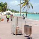 Playa principal de San Andrés vacía en plena Semana Santa, viernes 7 de abril de 2023