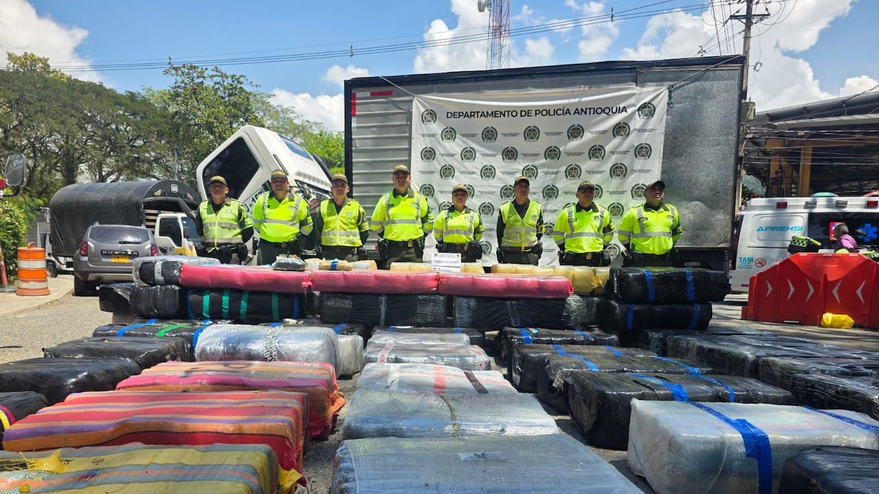 Policía reportó el decomiso de 5,2 toneladas de marihuana en Antioquia.