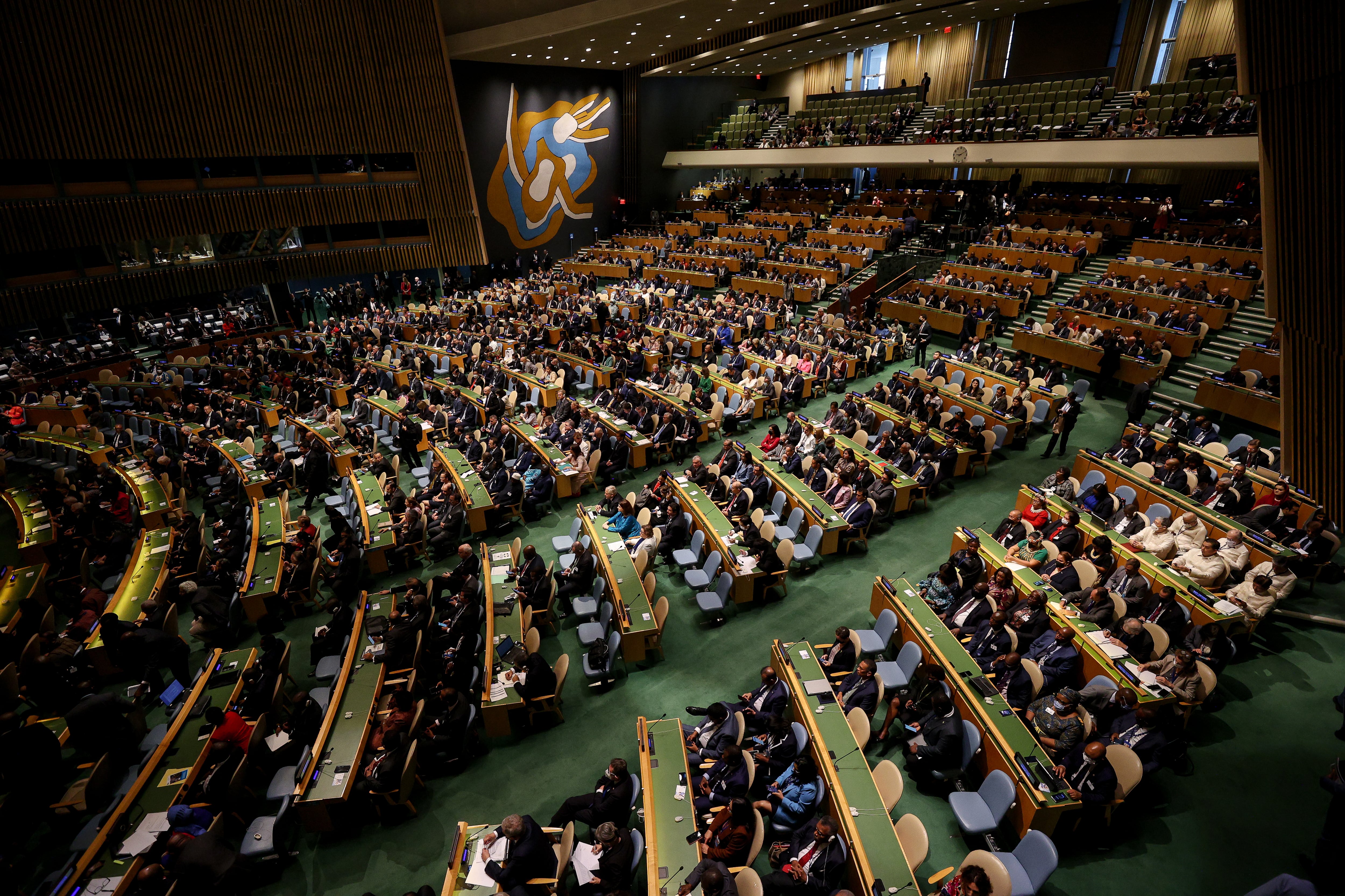 Asamblea General de la ONU en Nueva York en septiembre de 2022.
