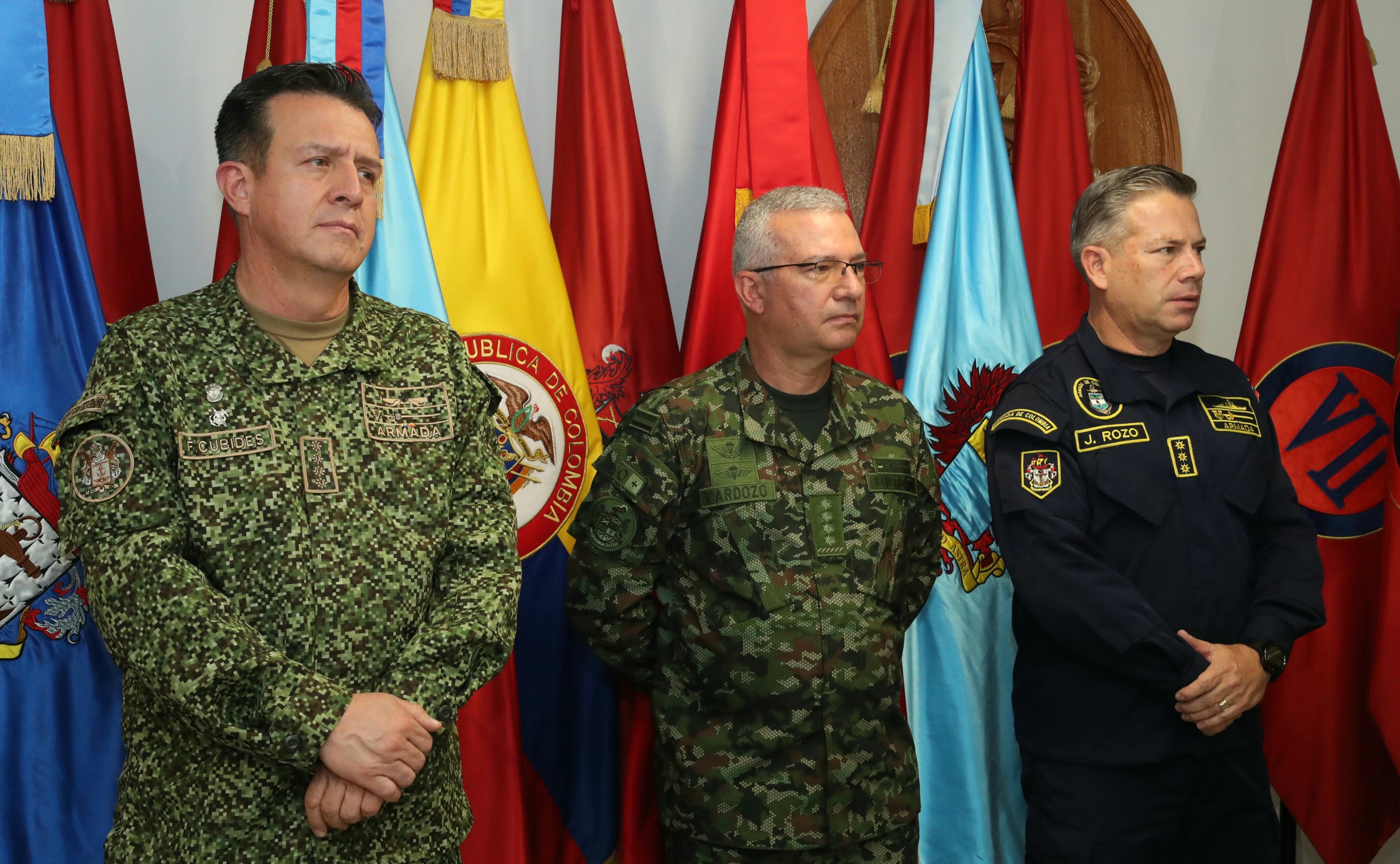 Rueda de prensa Comandante General de las Fuerzas Militares y la cúpula militar