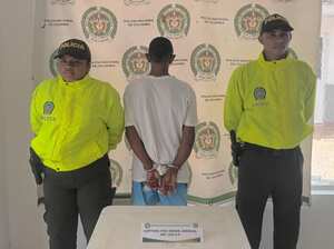 Hombre capturado por la Policía de Bolívar.