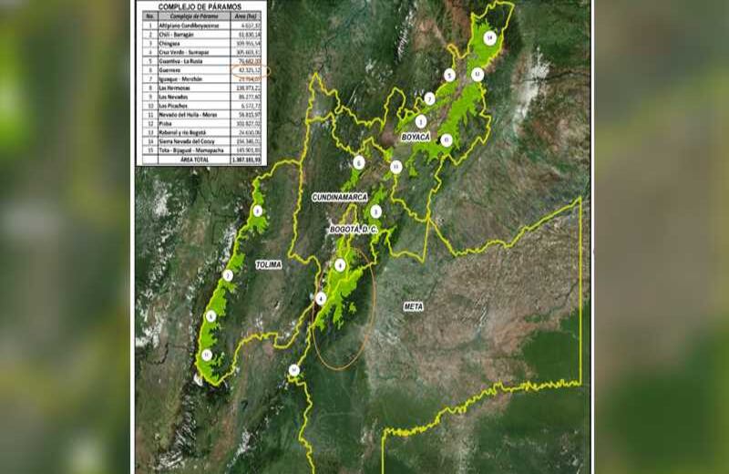 Complejo de páramos de la región central.