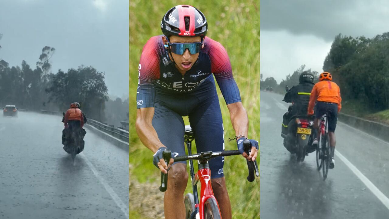 Egan Bernal. Foto: AFP/Bo AMSTRUP/Ritzau Scanpix//Captura de pantalla Twitter @Eganbernal.