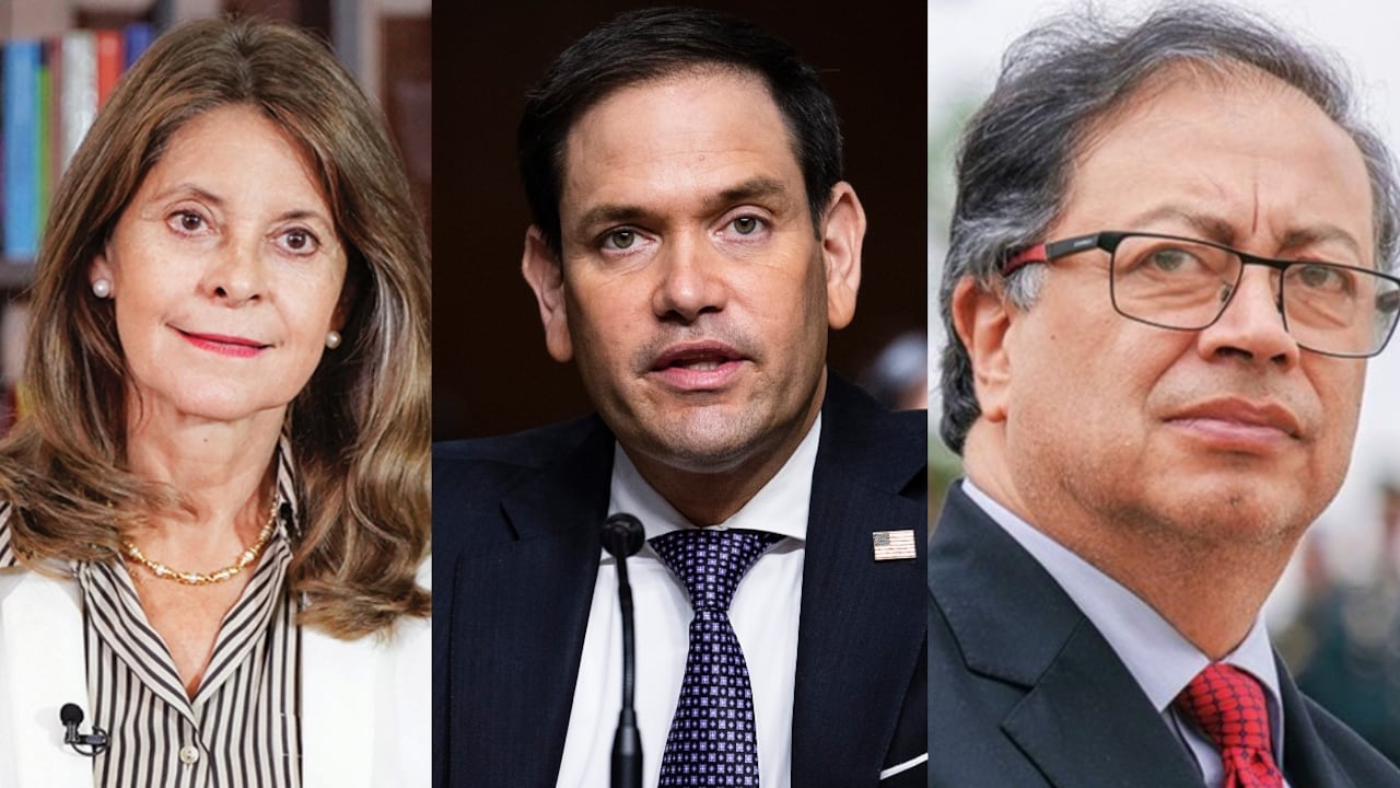 Marta Lucía Ramírez, Marco Rubio y Gustavo Petro