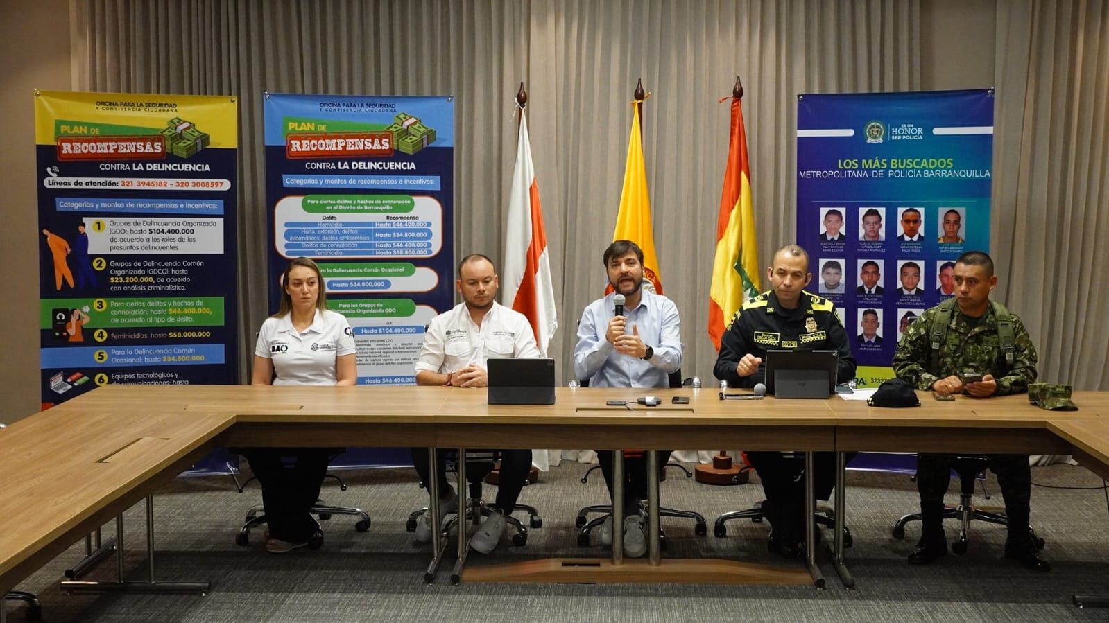 Plan de recompensas en Barranquilla para capturar a delincuentes.