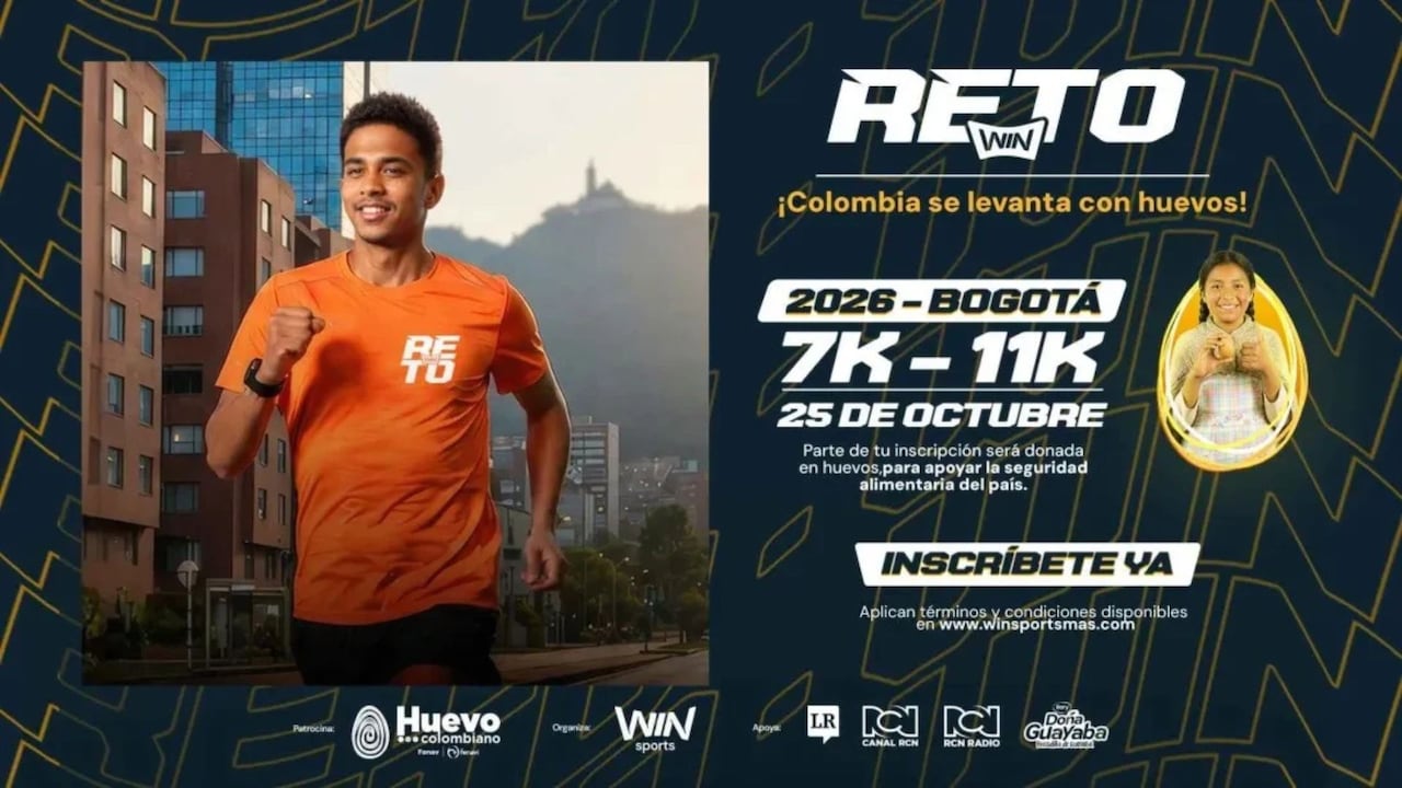 Bogotá tendrá cierres viales el domingo 25 de octubre por el desarrollo del RETO WIN 7K y 11K.