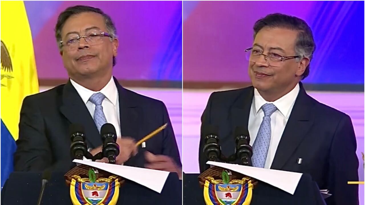 Gustavo Petro pasó memento incómodo en la instalación del Congreso.